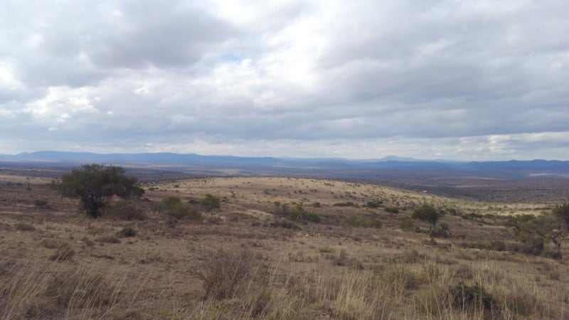 Endless rolling hills and plains in the hunting area.