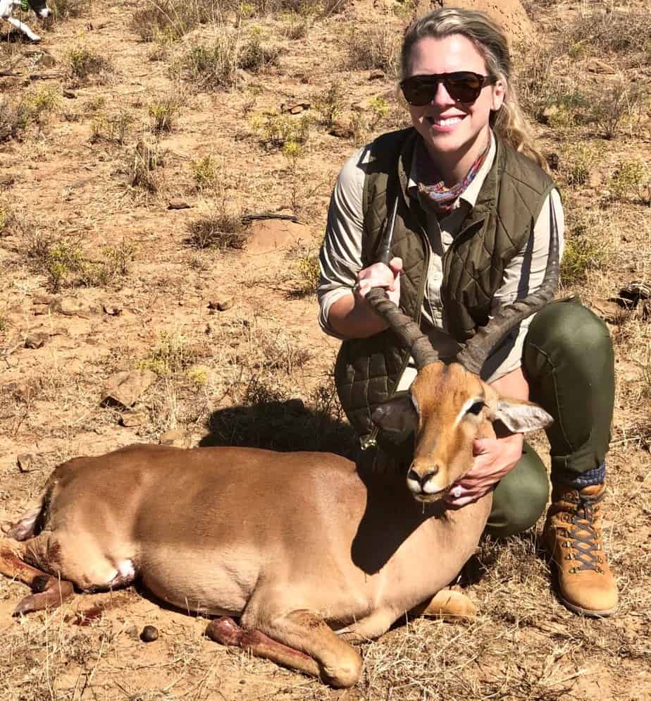 Impala trophy shot on a first time African hunt