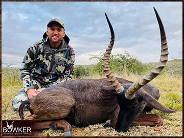 Africa hunting black impala with Nick bowker.