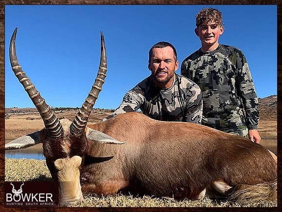 Africa blesbok hunting with Nick Bowker.
