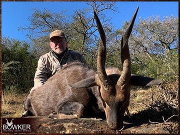 Africa hunting bushbuck with Nick Bowker.
