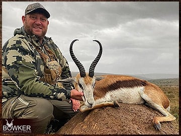 Africa springbok hunting with Nick Bowker.