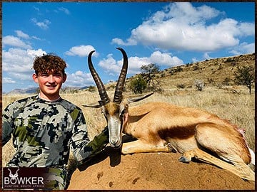 africa hunting copper springbok with Nick bowker.