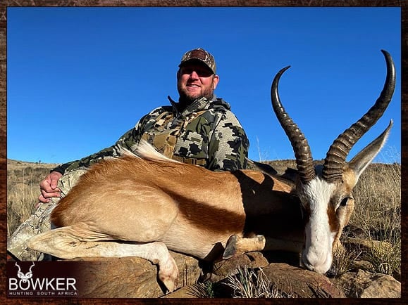 Africa copper springbok hunting with Nick Bowker.