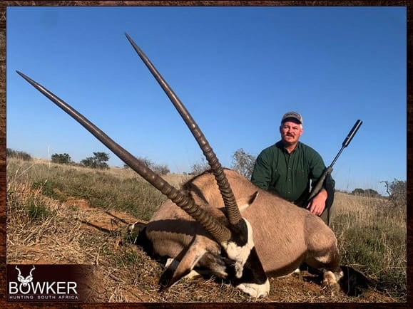 Africa hunting Gemsbok with Nick Bowker.