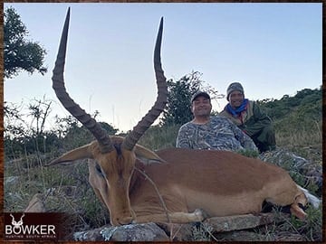 Africa impala hunting with Nick Bowker.