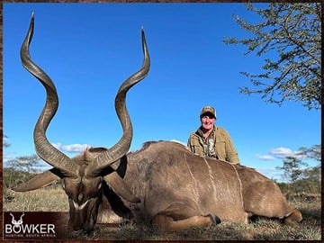 Africa hunting kudu with Nick Bowker.