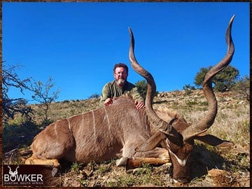 Africa hunting Kudu with Nick Bowker.