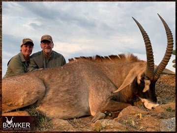 Africa roan antelope hunting with Nick Bowker