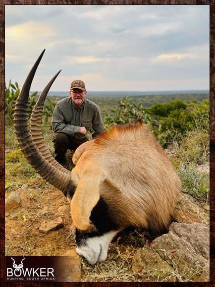 African roan antelope hunting with Nick Bowker.