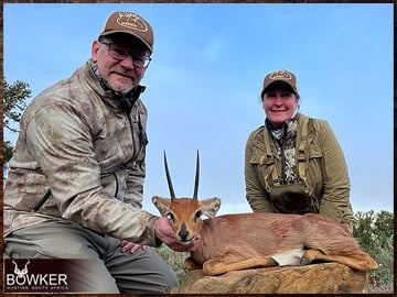 Africa hunting steenbok with Nick Bowker. 