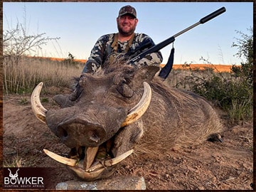 Africa warthog hunting with Nick Bowker.