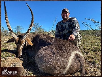 Africa waterbuck hunting with Nick Bowker