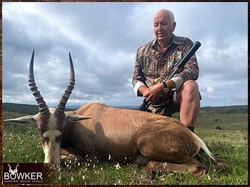 Africa hunting. Blesbok hunt with Nick Bowker. 