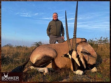 African gemsbok hunt with Nick Bowker.