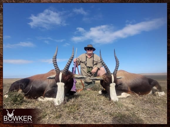 African safari bontebok with hunt with Nick Bowker.