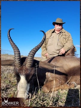 African safari black springbok hunt with Nick Bowker.
