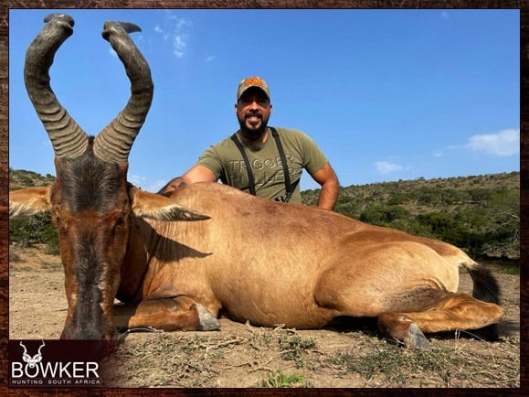 African safari red hartebeest hunt with Nick Bowker.