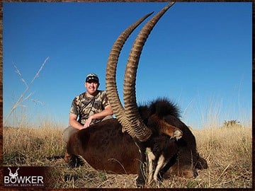 African safari antelope hunt.