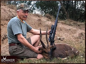 Bushbuck trophy hunted in South Africa.