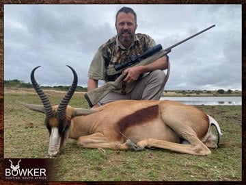 Copper springbok trophy hunted in the Eastern Cape South Africa.