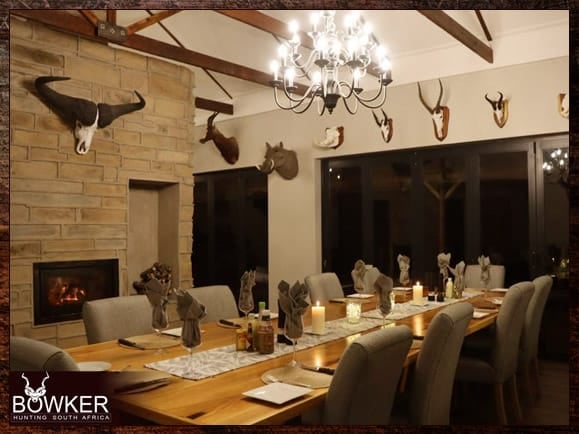 Nick Bowker hunting dining area.