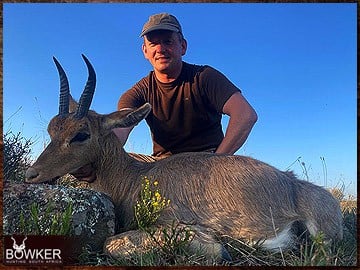 Discount african mountain reedbuck hunt safari with Nick Bowker.