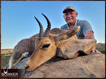 Discount african mountain reedbuck hunt safari with Nick Bowker.