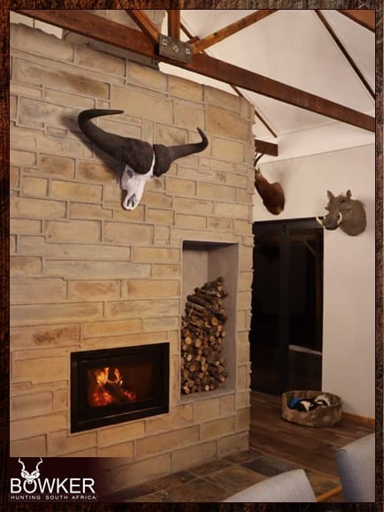 Nick bowker hunting stone fire place.