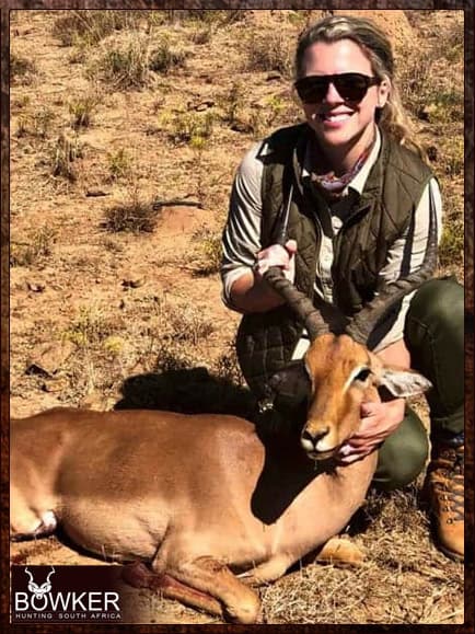 Impala trophy shot on a first time African hunt