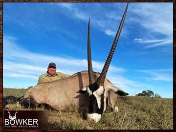 Gemsbok trophies are included in most of our hunting packages