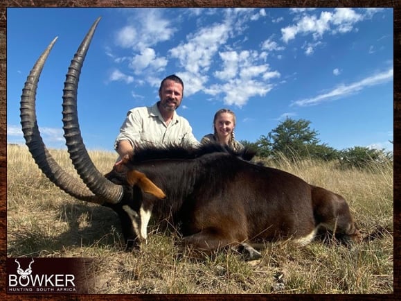 Hunting sable antelope in Africa with Nick Bowker.