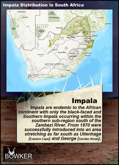 Distribution across South Africa.