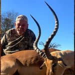 Impala trophy hunted in South Africa.