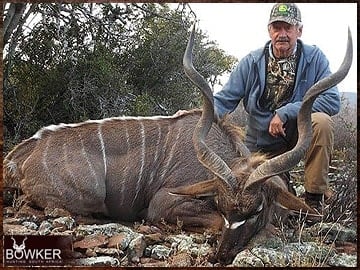 Kudu hunting in Africa.