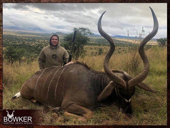 Kudu hunting safari style with Nick Bowker in Africa.