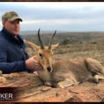 Mountain Reedbuck trophy in a client 7 animal 8-day trophy hunt.