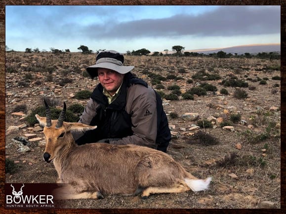 Mountain Reedbuck shot in South Africa.