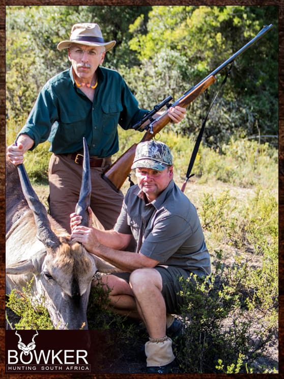 Nick Bowker pictured fron while hunting an Eland