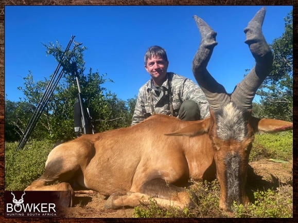 Red Hartebeest African safari hunt with Nick Bowker.