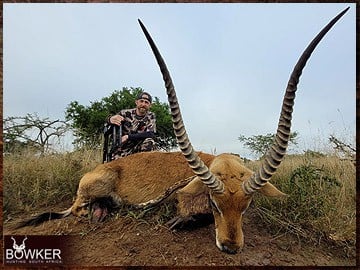 Red Lechwe trophy hunting in South Africa with Nick Bowker.