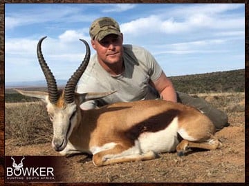 Springbok trophy in a client 7 animal 8-day trophy hunt.
