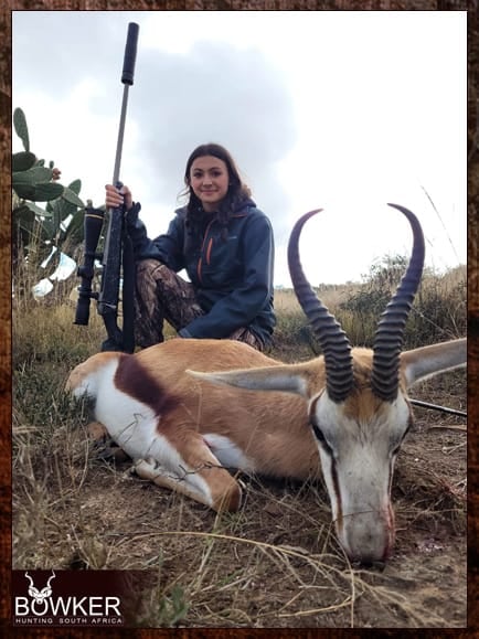 Sighting in your rifle for springbok hunting.