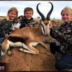 Springbok trophy hunted in South Africa.