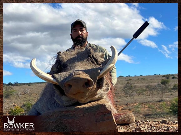 Warthog Trophy hunt with Nick Bowker  in South Africa