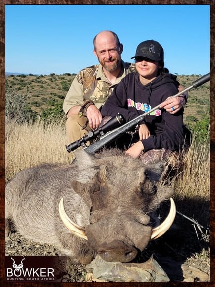 Warthog safari style hunt with Nick Bowker.