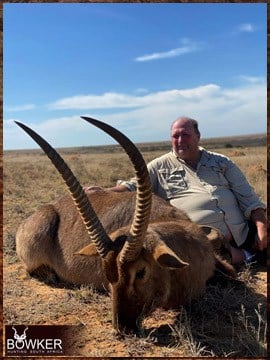 Waterbuck trophy hunted in South Africa.